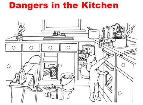Spot The Hazards In The Kitchen Printables